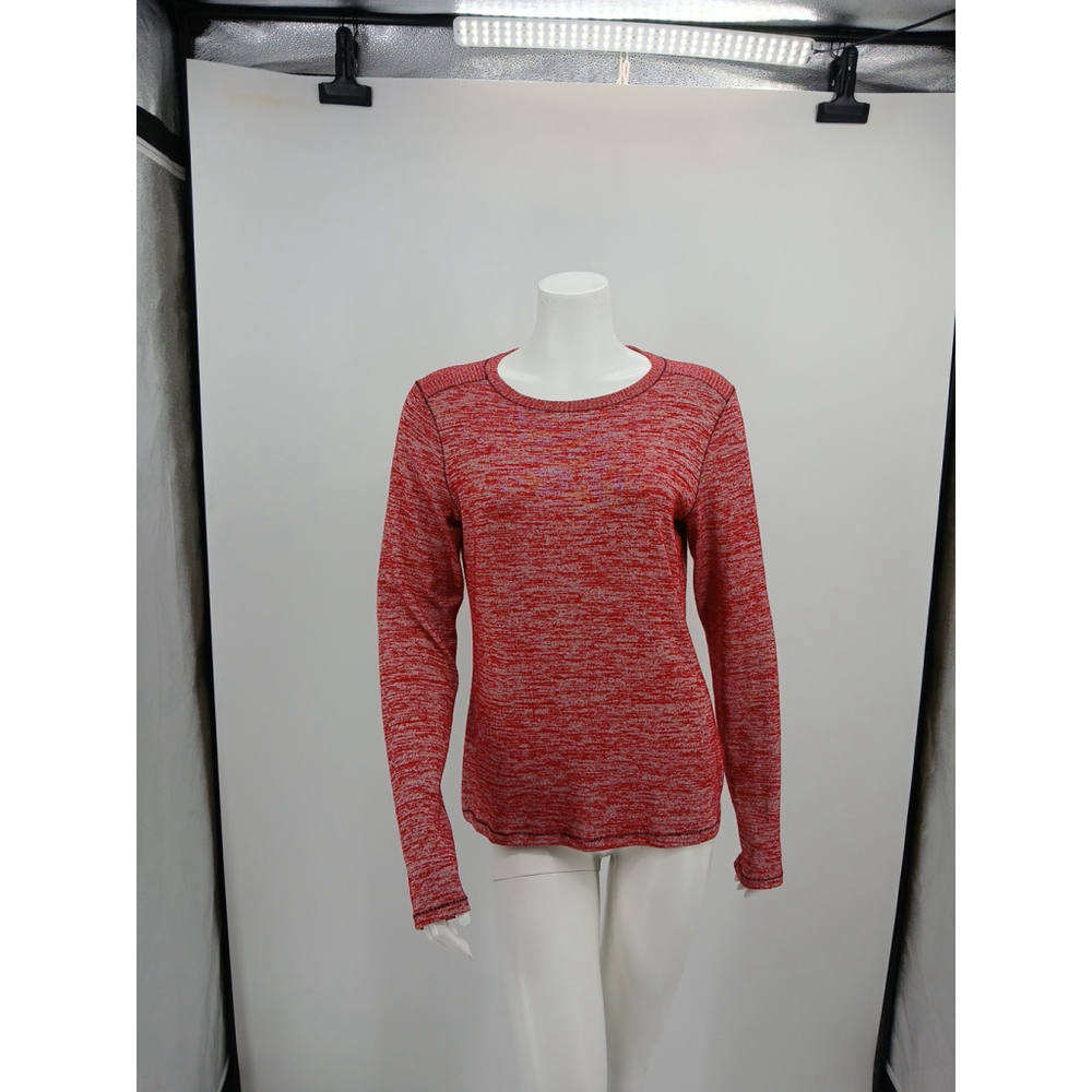 Rag & Bone Womens Red Tope Size L Long Sleeves Rayon Blend
